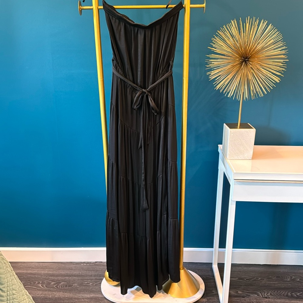 Naked Zebra Strapless Maxi Dress Size M